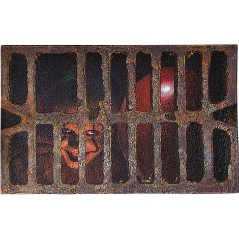 Tapis De Seuil Halloween - Tapis 3D Pour Intérieur Et Extérieur - 40 x 60 cm - Couleur Rouille - 1 Pièce (1/5)