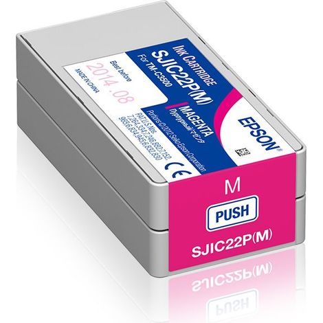 Epson SJIC22P(M): Ink cartridge for ColorWorks C3500 (Magenta) (1/5)