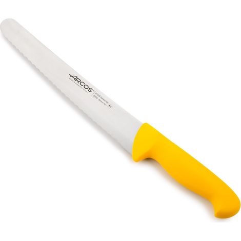 Konditormesser Arcos Farbe - Prof  293200  aus Nitrum-Edelstahl und mango Ergonomisches gelbes Polypropylen mit 25 cm Klinge, Vitrine (1/5)