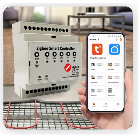 Controlador de calefacción por suelo radiante Zigbee Plus - 5 zonas (1/5)