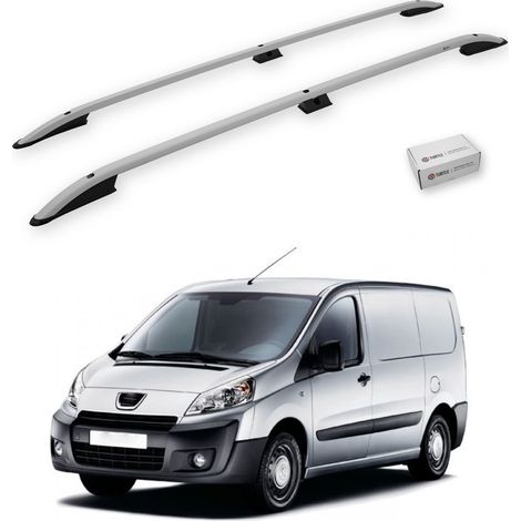 TURTLE kompatibel mit Peugeot Tepee Expert (Mk2) 2006-2016 / Kurze Version Dachreling Crown Grau (1/5)