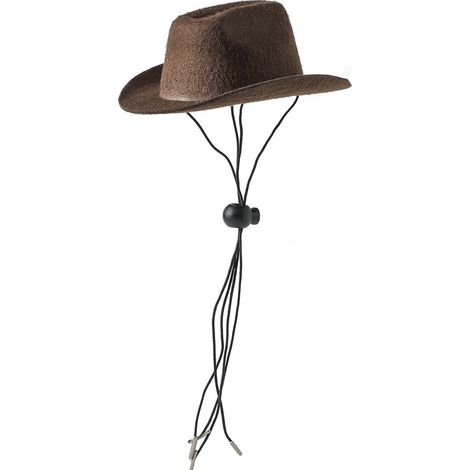 Chapeau de cowboy/vache à bride ajustable pour chiots, accessoire de toilettage pour déguisement western, fêtes et occasions spéciales. (1/5)