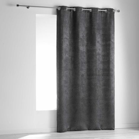 1 Rideau en polyester 140 x 240 cm anthracite Dreamtime