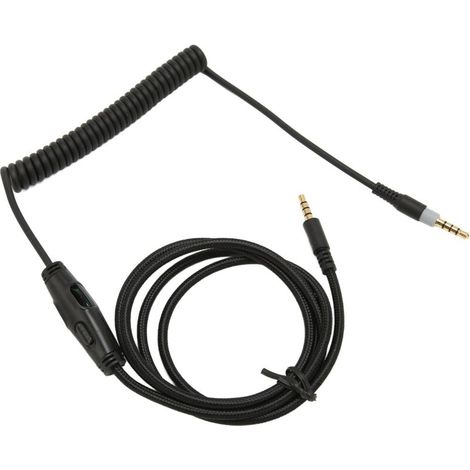 Câble en Spirale avec Contrôle de Volume pour Casque HyperX Cloud Mix/Alpha, Kingston (1/5)