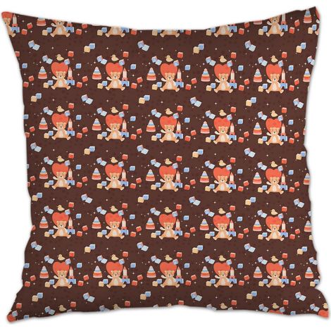 Housse de coussin 45x45 cm en polyester cachée zippée pour Noël, l'Action de grâce, anniversaire, la Fête des Mères (1/5)