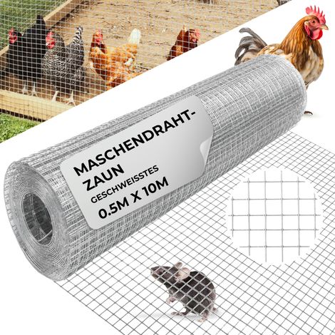 Geflecht GARDEN ZN, 500/10x10/0,8 mm, viereckig, Garten, Tierhaltung, Packung 10 m (1/5)