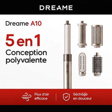 Brosse soufflante multifonction fer à coiffer 45W 220V sèche-cheveux lisseur boucleur AirStyle A10 2,36 kg – Livraison gratuite (1/5)