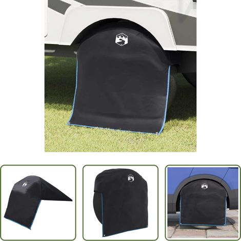 Protection roue extérieur -  Enjoliveur Noir et Bleu 108 x 76 cm oxford (1/5)