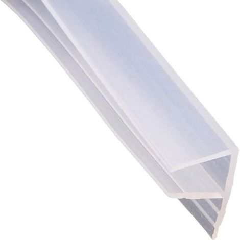 GUARNIZIONE BOX DOCCIA PROFILO F RICAMBIO SILICONE TRASPARENTE 12MM 2MT 74237 (1/2)