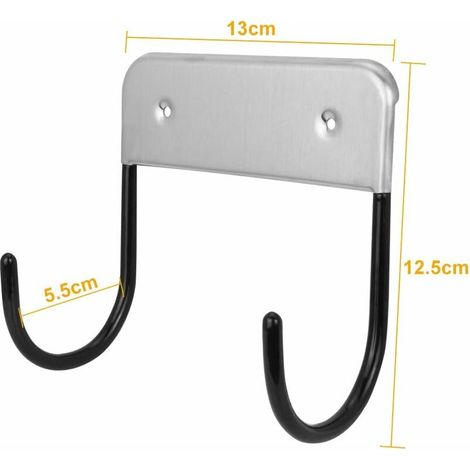 SHINING HOUSE5Pcs Support Mural pour Planche, Support Mural pour Planche à Repasser, Support De Fixation Murale avec Crochets en Acier pour Suspendre des Planches à Repasser T ou Y (1/5)