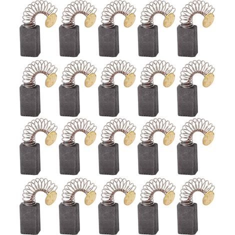 SJLERST 20x Balai en charbon, charbon moteur, 5mm x 8mm x 12mm pour outils électriques comme ponceuse d'angle, ponceuse orbitale (1/5)
