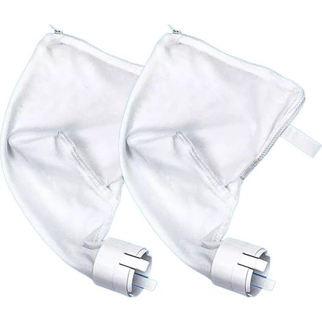 Sacs Filtrants Piscine Lot de 2 - Nylon Renforcé - Fermeture Éclair Large - Pour Robots Polaris 360/380 - Nettoyage Efficace (1/5)