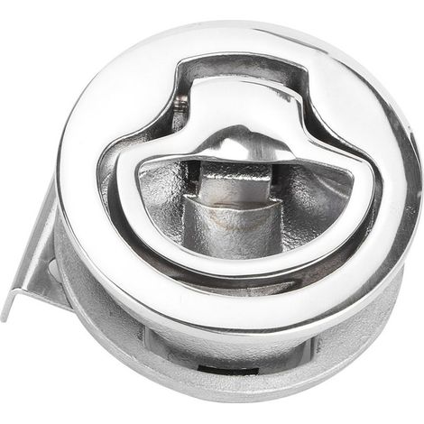 Verrou de trappe de pont rond 2 pouces en acier inoxydable pour bateau yacht marin (1/5)