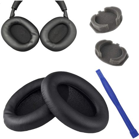 1 Paire Coussinets d'oreill, Mousse pour Casque Audio pour Sony wh-1000xm3 Casque, WH1000XM3, 1000XM3, Rechange Oreillette de Remplacement, Coussinet Casque avec Bâton de Démontage