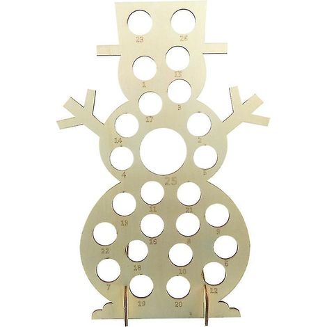 Stück Weihnachts-Countdown-Brett aus Holz (1/3)