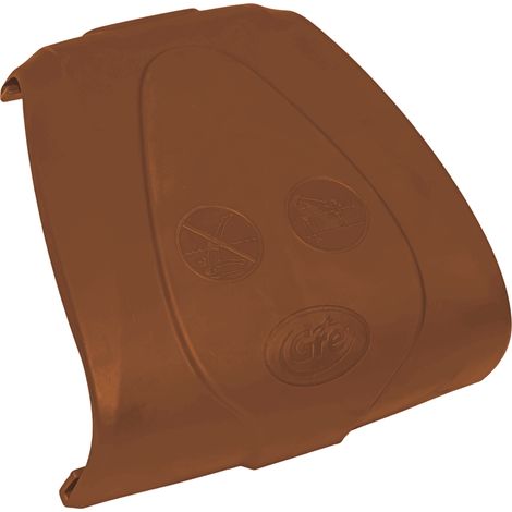 Protector de playa recto marrón GRE 150 mm para piscinas elevadas – Ref. PIN1501RW (1/2)