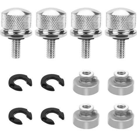 Kit de fixation de selle et garde-boue à 8 boulons, support de selle de moto en aluminium, filetage 1/4-20 pour Harley-Davidson Sportster Touring Softail Dyna