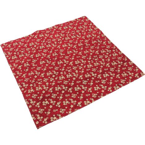 Tissu D'emballage de Type Japonerie Rouge Rentrée Présent pour Boîte Lunch (1/5)