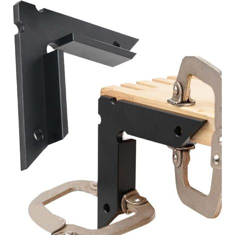Abrazaderas de inglete, 2 abrazaderas de ángulo recto, marco de posicionamiento cuadrado portátil para soldadura, carpintería, ebanistería y fabricación de cajones.