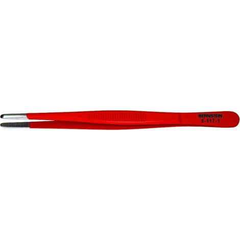 BERNSTEIN Tools for Electronics 5-117-1 Präzisionspinzette Stumpf 145 mm