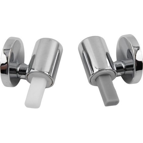 Lot de 2 Kit de Fixation pour abattant WC Traditionnel et Contemporain avec charnières à Fermeture Douce à dégagement Rapide, Charnières de Fixation supérieure, Kit de Remplacement pour WC (1/5)