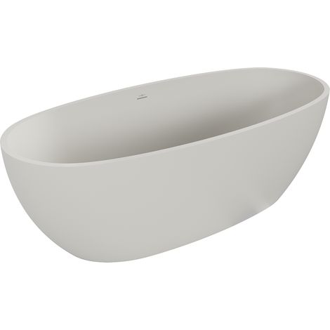 Mexen Torino vasca da bagno freestanding in conglomerato 175 x 78 cm, cemento opaco - 57271757861 (1/5)