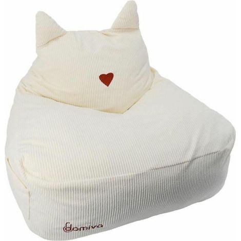 Domiva Katzenpouf aus weichem Kordstoff für Kinder