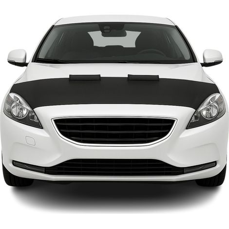 Protège Capot Compatible avec Volvo V40 2012 à 2016, Bra de Capot Protection, Noir (1/5)