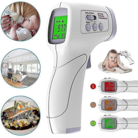 Thermomètre numérique sans contact infrarouge frontal à laser (1/5)