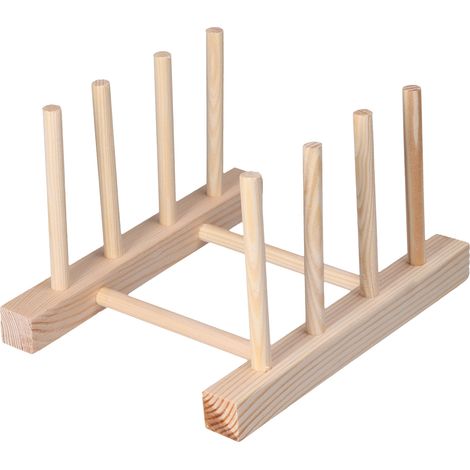 Mehrzweck-Abtropfgestell, 3-teiliges Küchenregal 18 cm, Präsentationsständer für Teller und Bürobedarf. (1/5)