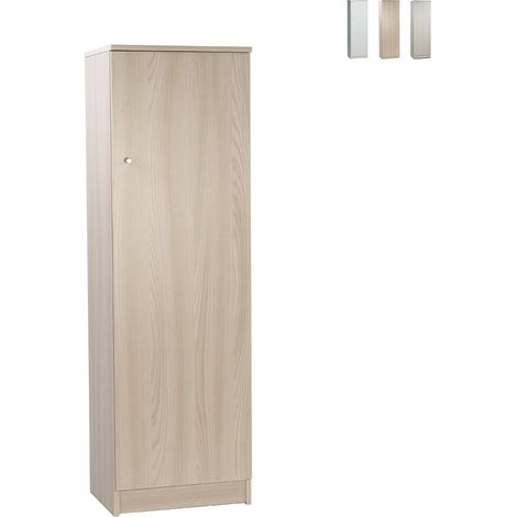 Armoire colonne orme clair 46x34x147 cm – Une porte battante – Meuble à assembler pour cuisine moderne – Sarmog - 46x34x (1/5)