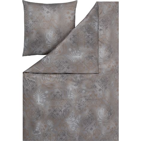 Set di biancheria da letto Estella 6174/810 Gregorio Mako in jersey interlock, 140x200 cm, 2 pezzi (1/2)
