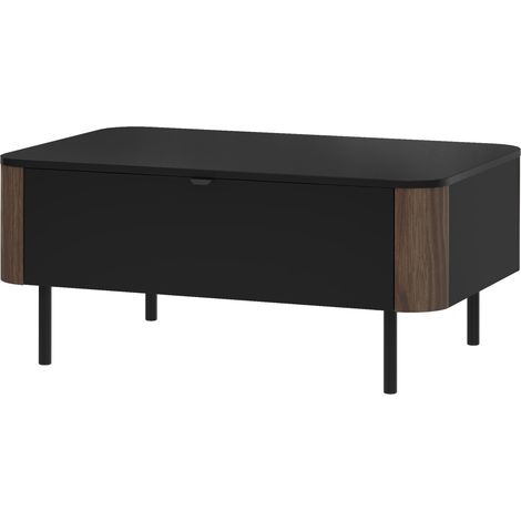 Table basse Epulos , 46x68x104cm, Diamètre: 0, MDF, Angulaire (1/5)