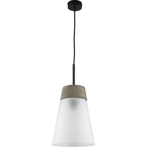 Lampada a sospensione Domino vetro opaco bianco E27 Jupiter