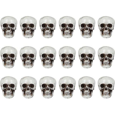 18 Halloween-Totenkopf-Sets für Halloween-Dekorationen