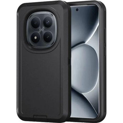 (Noir, Redmi 13 5G) Coque de protection blindée triple couche spécifique OTT, protection antichoc renforcée (1/5)