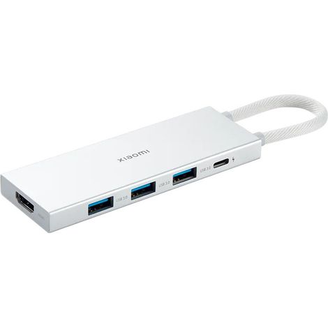Xiaomi XMDS05YM replicatore di porte e docking station per laptop Cablato USB 3.2 Gen 1 (3.1 Gen 1) Type-A + Type-C Bianco