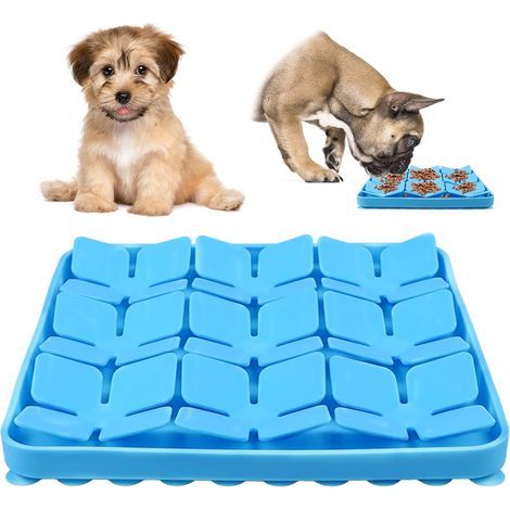 Blaues Hundeschnupfkissen, Silikon-Hundemilchkissen, Hundeleckkissen, Fressnapf mit Anti-Fress-Funktion, Hundetrainingskissen, Spielzeug, Buddelkissen (1/5)