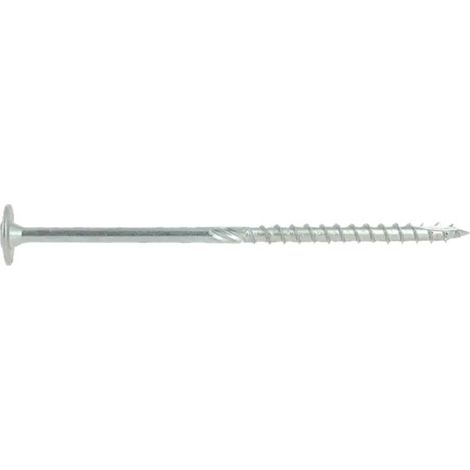 Vis de charpente T disque 20 TX40 zing 8x300/100 boite de 25 Viswood (1/4)