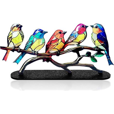 Ornamenti a forma di uccellino colorati, 1 pezzo, decorazioni per la casa, ornamenti creativi, graziose decorazioni da tavola, ornamenti regalo
