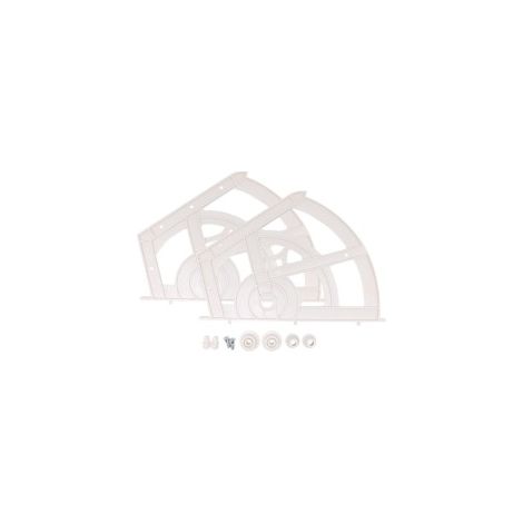 Kit cerniera in plastica compasso 280mm per scarpiera 94025 (1/3)