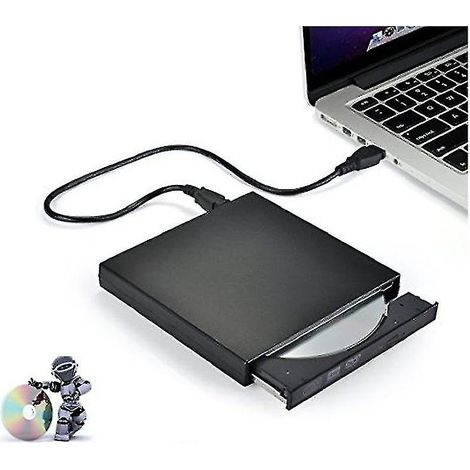 Lecteur CD/DVD portable Iamotus noir (1/5)