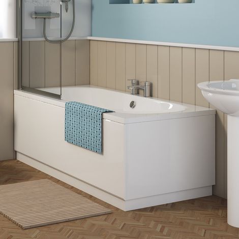 Nuie Otley 1700mm x 700mm Round Double Ended Bath - NBA509 (1/4)