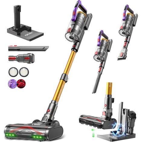 Aspirateur Balai sans Fil, pour Sols Durs, Tapis, Animaux et Voiture