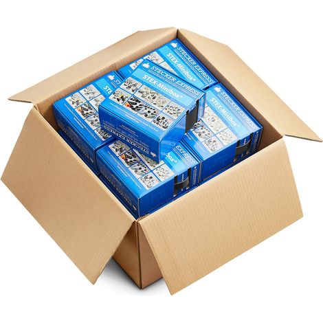 STEX24 KIT mit 10 Miniboxen einfarbig in schwarz WSK10 Schrumpftemperatur mind. 70°C, vollständig bei mind. 100°C - 1 Stück (1/3)