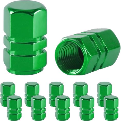 Bouchons de valve pour pneus de voiture, lot de 12, compatibles avec voitures, SUV, vélos, camions et motos - Noir (1/5)