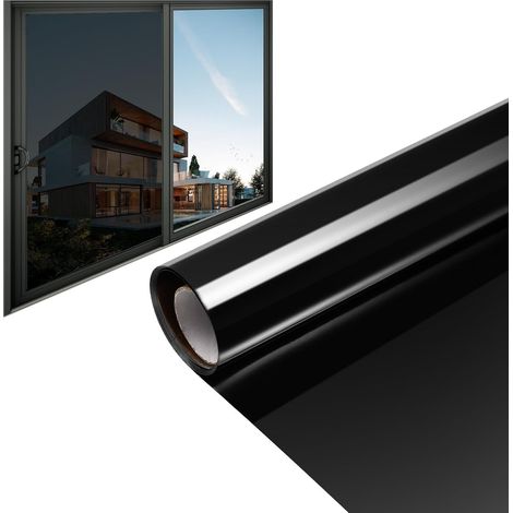 Adhesive Film for Blackout Windows 50 x 200 cm PVC Mirror Effect Thermal Control Anti-Spy Protection for Balcony Living Room Office One-Way Privacy Sticker (1/5)