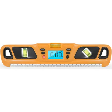 Hochpräzise digitale elektronische Wasserwaage, Winkelanzeige, hintergrundbeleuchtete Wasserwaage mit invertiertem Display, leistungsstarker magnetischer Neigungsmesser, Neigungsmessgerät (1/5)