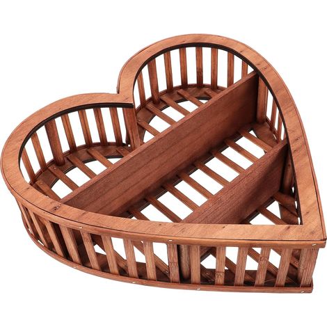 Étagère Murale Forme Cœur Bois Étagère Flottante Murale à Suspendre Rangement Pratique Multi-Couches pour Décoration Intérieure Et Meubles De Chambre (1/5)