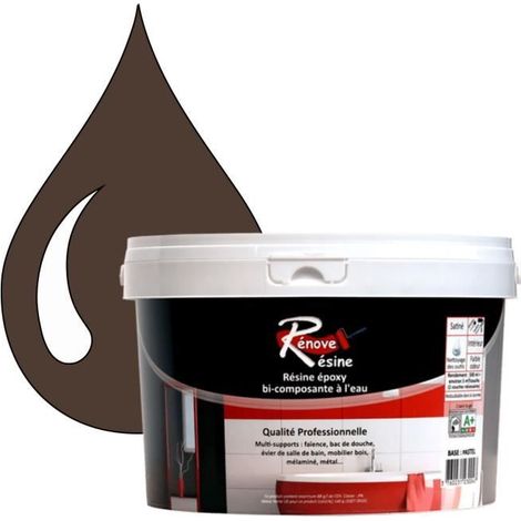 Peinture Résine - Rénove Résine 0.5L - Brun terre - Mat - Multi-supports (Faïence, Carrelage) (1/4)